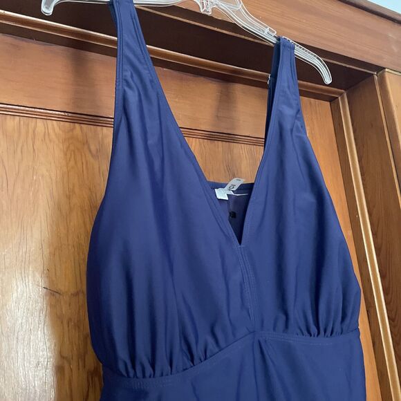 Daci Women 26w Plus Size Tankini Swim Top NWT Blue - Picture 2 of 7